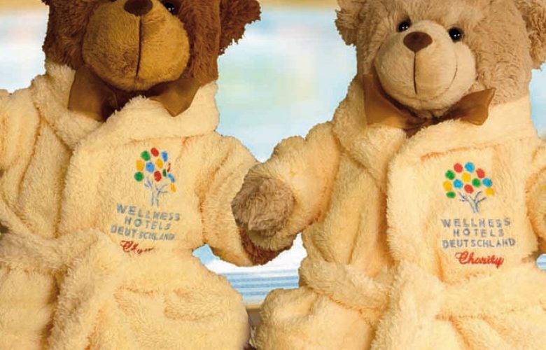 Einfach beste Freunde: die Wellness-Teddys